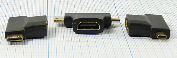 шнур шт mini HDMI-шт micro HDMI-гн HDMI\0,05м\