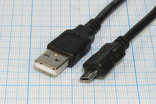 шнур шт USB A-шт micro B 5P\1,8м\Ni/пл\RE18-1164-2