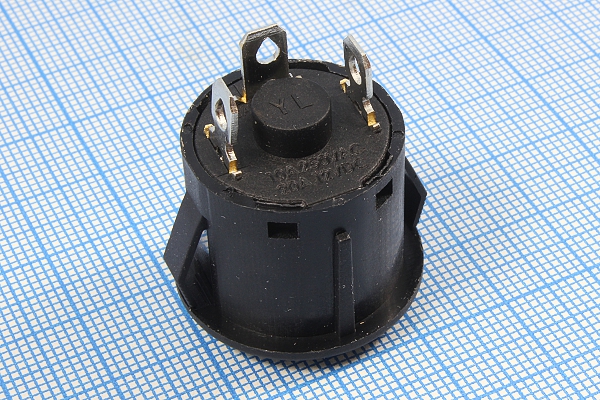 ПКн\ 12\10\SPST\d22\чер\ILзел\\3T\KA22-11-12V-BR\-2