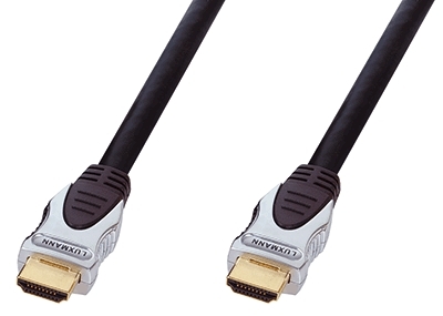 шнур шт HDMI-шт HDMI\2,0м\Au/пл\чер\\LUX468-203-1