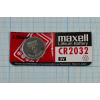 бат  3В\ 195мАч\20x3,2\Li\CR2032\MAXELL